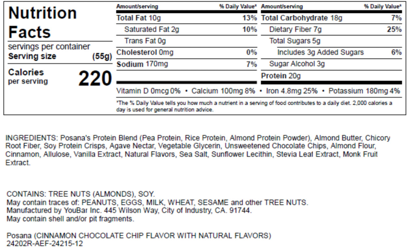 Cinnavanilla Protein Bar (12-Pack)