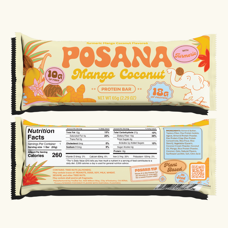 Posana Mango Coconut Turmeric (12-pack), New Recipe